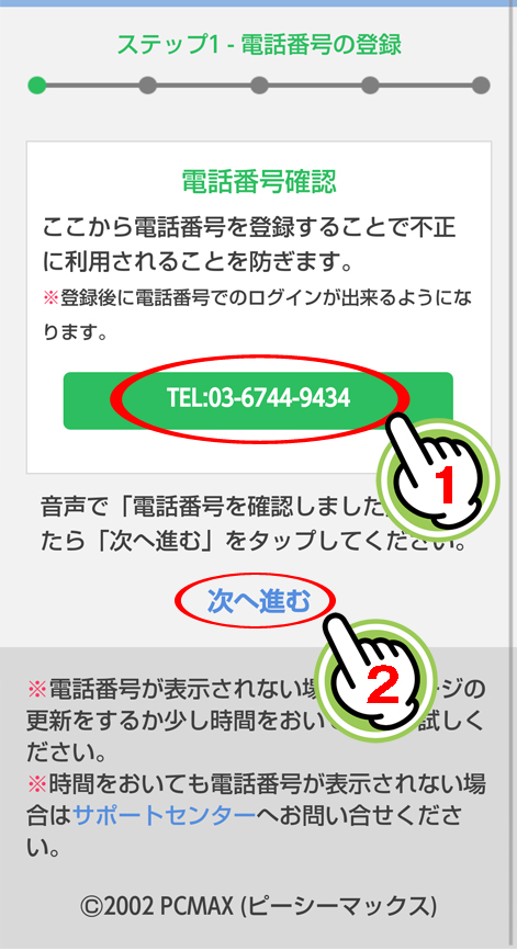 電話確認
